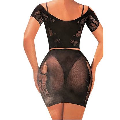 Conjunto Lencería Malla Suave Aurora Eclipse Verso, Realza Tu Confianza y Estilo Propio