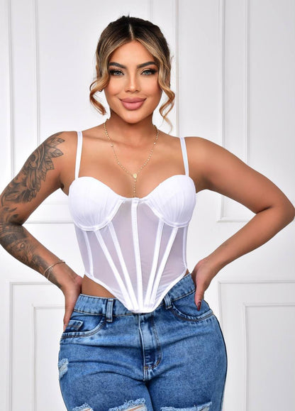 Corset Satín Estructurado Aura Prisma Eclipse, Realza Tu Figura con Confort y Estilo Único
