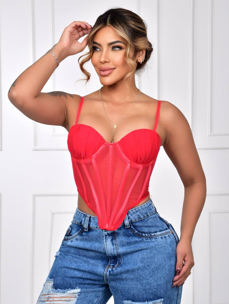 Corset Satín Estructurado Aura Prisma Eclipse, Realza Tu Figura con Confort y Estilo Único