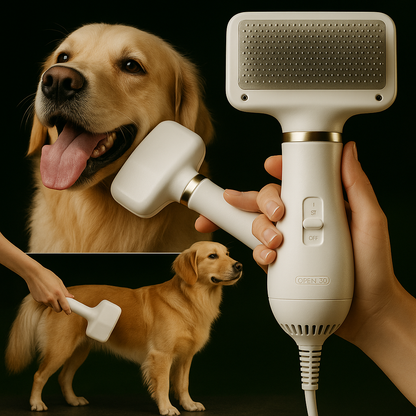 ULTRA SECADOR MASCOTAS 2 en 1, experiencia placentera para tu compañero peludo