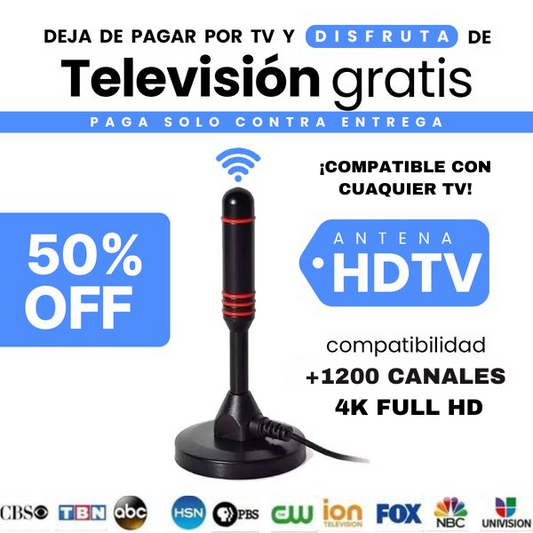 PROMOCIÓN ANTENA HDTV 4K - Televisión Gratuita Sin límites